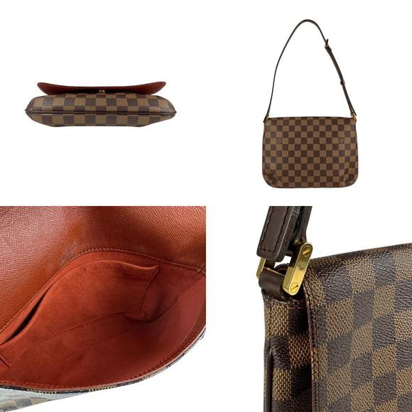 Louis Vuitton Ebene Brown Shoulder Bag Musette Tango Damier - Picture 3 of 4